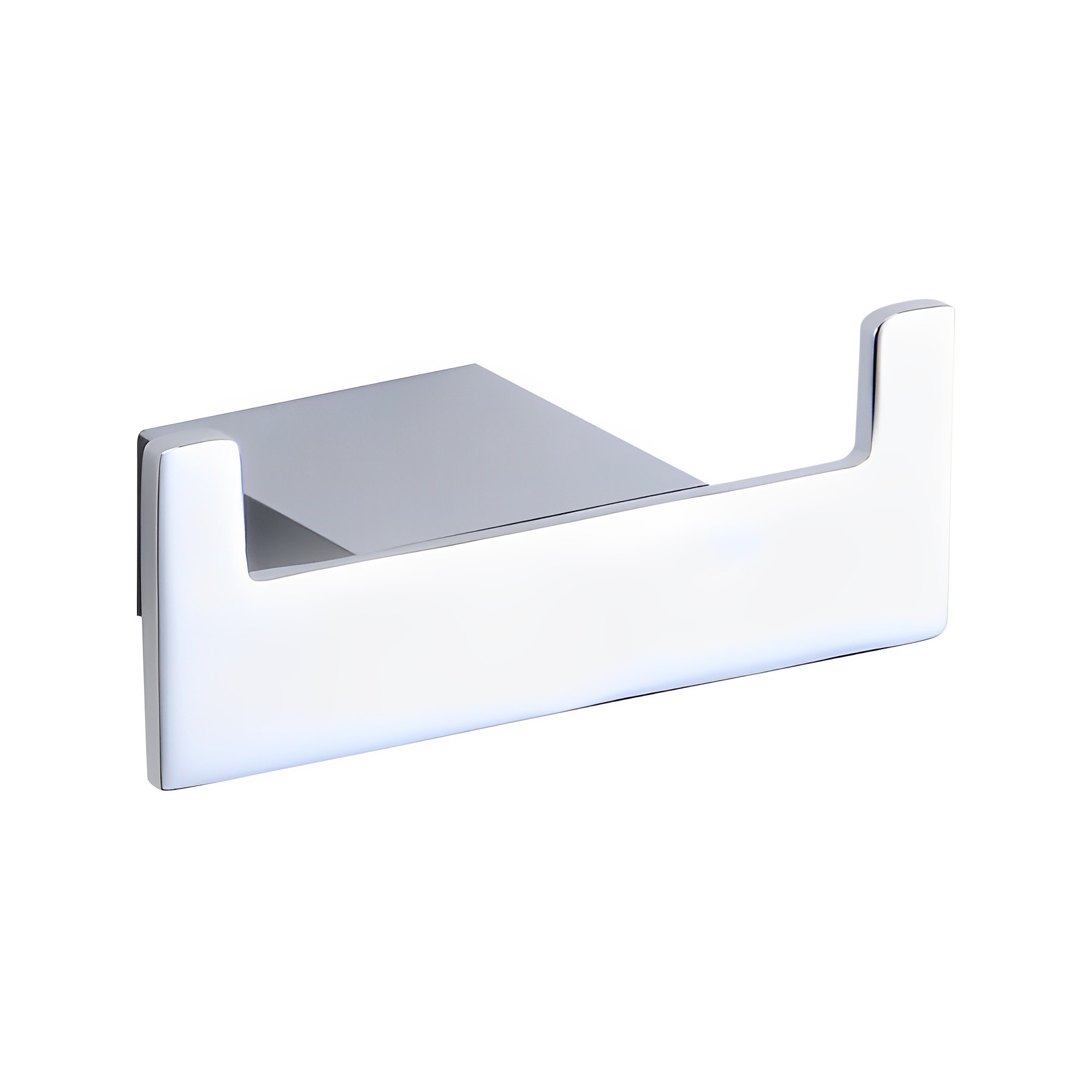 OJ-G1411L Bath ผ้าเช็ดตัวคู่ Hook Square Robe Holder Heavy Duty กันสนิม Coat Hook ติดผนังทองเหลืองอุปกรณ์ห้องน้ำ